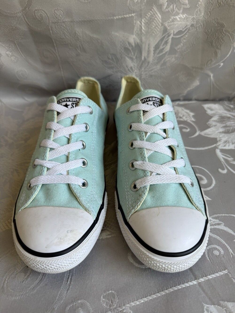 CONVERSE Chuck Taylor All Star Canvas Trainers 551511C Size US 9.5 Seafoam Green - Picture 3 of 10